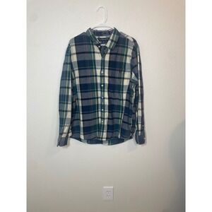 US‎ Polo Assn Mens Slim Fit Plaid Long Sleeve Button Down Shirt XXL